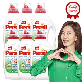 Persil Sensitive Gel 1.35L / 퍼실 센서티브젤 1.35L x 6개 세탁세제_퍼실300ml 2개, 겸용