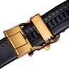 Barry.Wang Eagle Belt for Mens Ratchet Buckle Real Leather Business