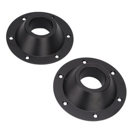 RV Table Base Mount, 2 Pack Aluminum Pedestal Table Base Flange, Table Floor Mounting Base Plate with 6 Mounting Holes, Includes Mounting Screws, for RV, Camper, Boat, Trailer