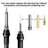 9 Pack Heat Insert Nut Iron Tips Kit with Adapter,