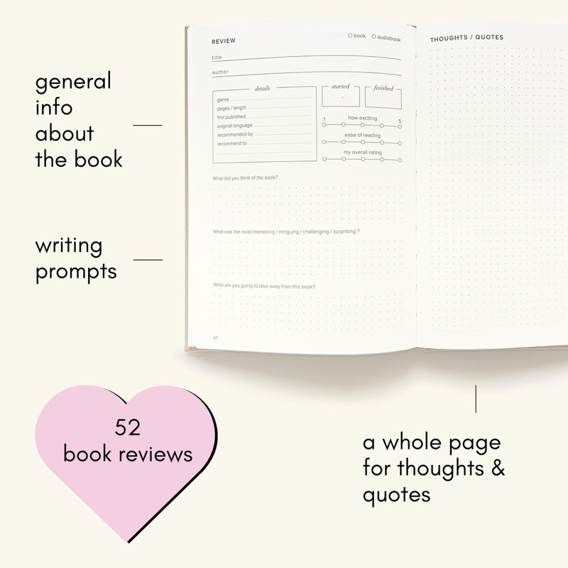Reading Journal - 52 reviews. Review and Track Your Reading.