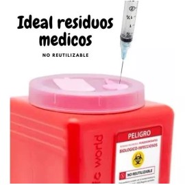 GH medic 2 Pack Bote Rpbi Contenedor Recolector  2.7 Lt Punzocortante