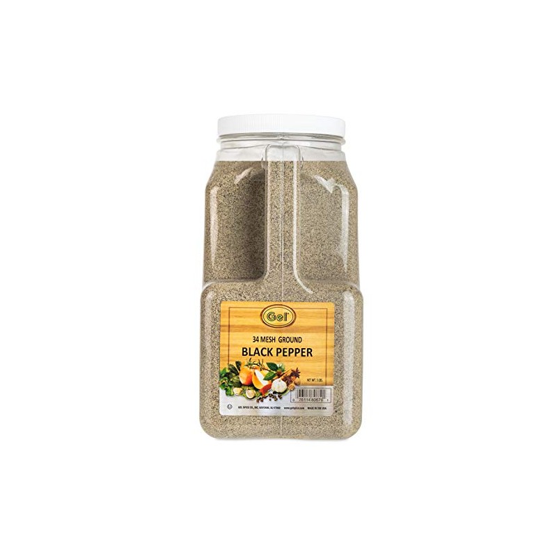 Gel Spice Fine Ground Black Pepper 34 Mesh 5 LB