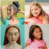 KIUEZIR 8pcs Plastic Braided Headbands with Teeth - Criss Cross