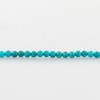GEMKORA Natural Real Turquoise Crystals Bracelet, 3mm Best Grade Plain