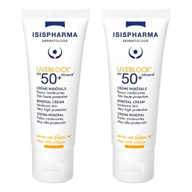 Isispharma Uveblock Fps50 Mineral Invisible 40ml Pack 2 Pzas