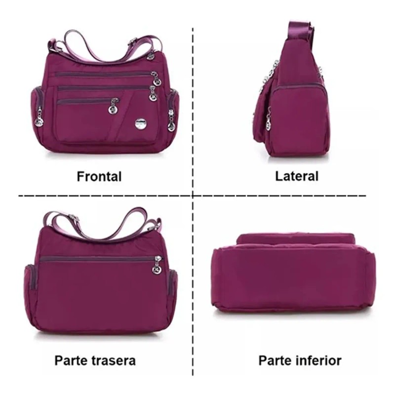 Bolso Multifuncional Impermeable Y Antirrobo Para Mujer
