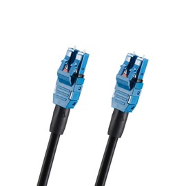 Lc to Lc Fiber Patch Cable Single Mode 75M/246FT, TPU Armored Outdoor Fiber Optic Cable 2 Core OS2 9/125um Duplex Fiber Optic Internet Cable OD-5mm,UPC Uniboot Lc Fiber Cable