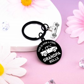 OWIGIU Best Grandpa Baby Announcement Gifts for Grandpas Cool Grandpa Keychain Father's Day Gifts for Grandparents From Grandkids Good Gift for Grandpas ‌Grandad‌ Funny Grandfather Gift