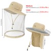 BASSDASH UPF 50+ Mosquito Net Hat with Stowable Neck Flap