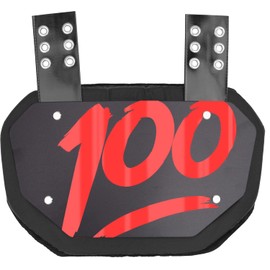 Sports Unlimited 100% Football Back Plate for Shoulder Pads - Universal Fit Lower Back Pad - Youth & Adult