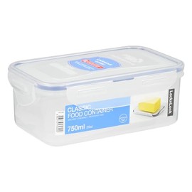 LOCK & LOCK Easy Essentials Food Storage lids/Airtight containers, BPA Free, Butter-25 oz, Clear