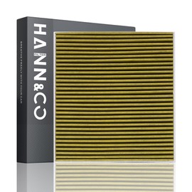 HANN&CO HEPA Grade Activated Carbon High Flow Cabin Air Filter，Adopts Silver ion Technology，50% Longer Service Life，Suitable For Jeep Grand Cherokee；Dodge Durango Replacement CF11183，CP183（HCC2141-Y）