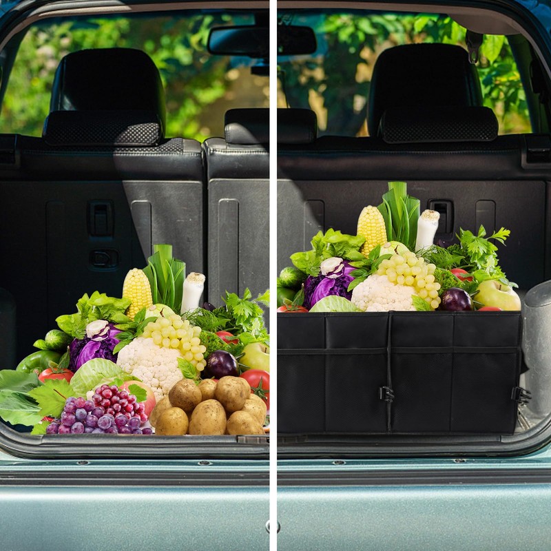 Sposuit Extra Large Trunk Organizer 98L Collapsible Car Storage Trunk