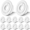 Shimeyao 12 Pcs Retrofit Recessed Fire Sprinkler Escutcheon 1/2" IPS
