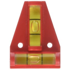 Johnson Level & Tool 125 Cross Check Level, Orange, 1 Level , Red
