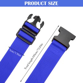 Suitcase Straps, Set of 4, Adjustable Suitcase Webbing, Luggage Strap, Safe with Address Label and Name Tags, Accessories Strap, Eye-catching Suitcase Straps for Quick Identification Luggage Travel