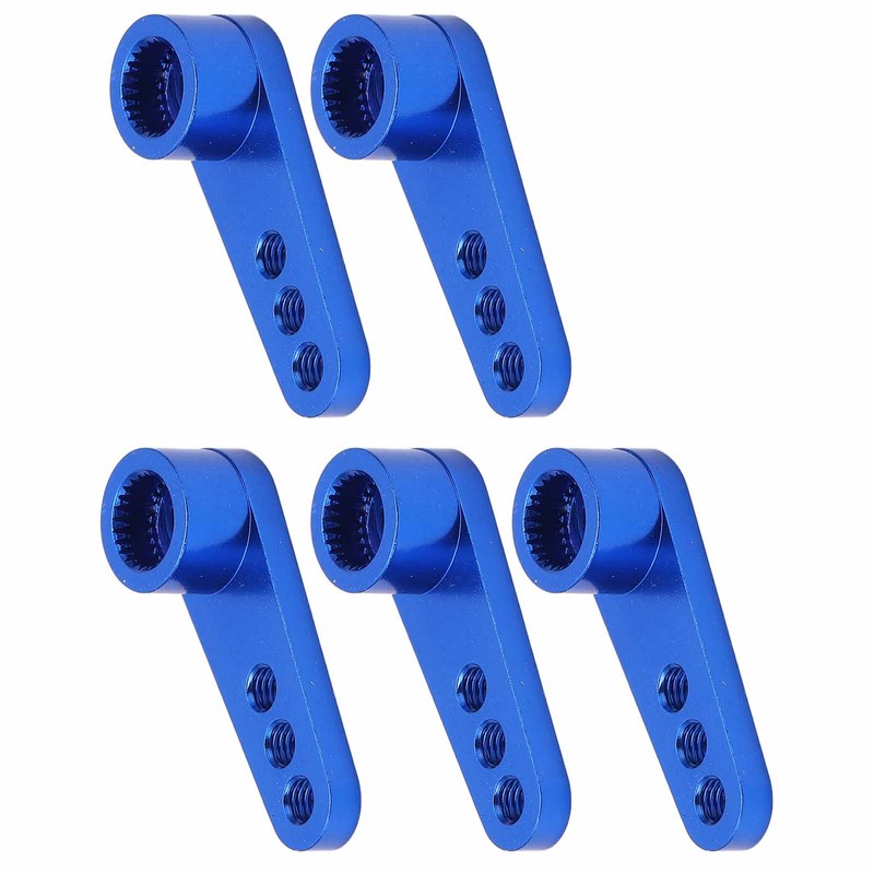 5Pcs 25T Servo Horns Aluminium Alloy Steering Servo Arms Blue