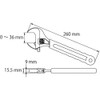 Lobtex (Shrimp) Monkey Wrench 9.8 inches (250 mm) (Insulated Grip)