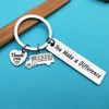 Huwujiu School Bus Driver Gifts You Make A Difference Keyring