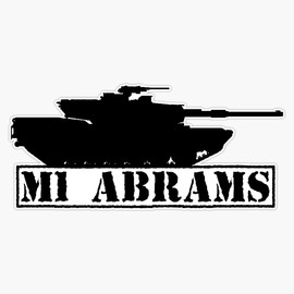 HOF Trading M1 Abrams Us Tank Vinyl Sticker Waterproof Decal Laptop Wall Window Bumper Sticker 5"
