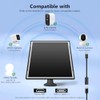 8W Solar Panel Charger for Outdoor Security Cameras - Fast