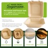 Lxins ECO 9x9 Inch To Go Boxes 75 Pack, Compostable