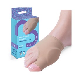 NAICARE 2 Units Bunion sleeve protector. With protective gel to relieve and protect hallux valgus. Elastic and soft bandage. One size. Made in Spain, EU