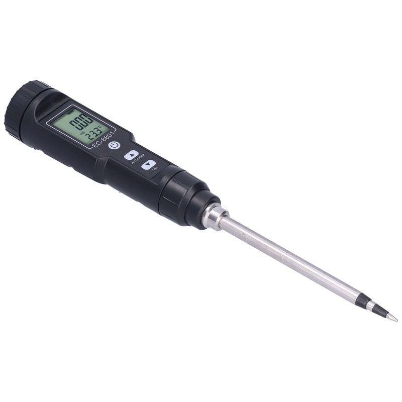 EC Tester with LCD Display Soil Conductivity Temperature Meter for