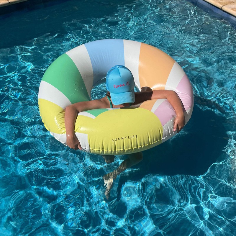 SUNNYLiFE Adult Pool Ring Float in Pastel Gelato - Durable,