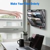 Wall File Organizer, 3 Tire Hanging File Folder Mail Organizer,