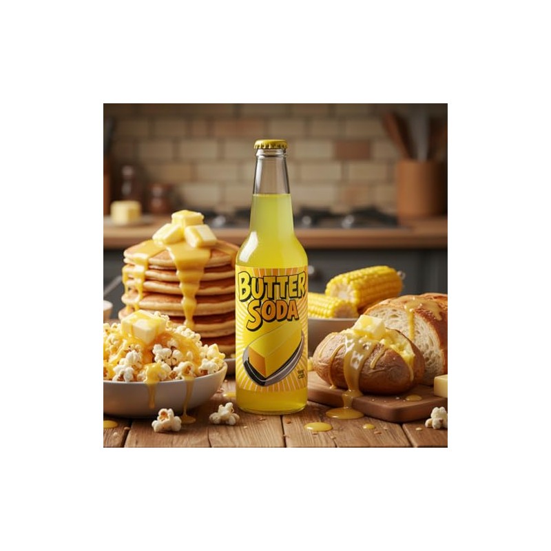 Rocket Fizz Butter Soda Flavor | Cane Sugar | Craft