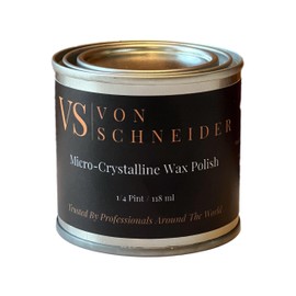 Von Schneider Micro-Crystalline Wax Polish, 118ml – Multi-Surface Protective Wax for Wood, Metal, Stone & Leather – Polishes, Preserves & Protects - pH Neutral, Easy to Apply, Made in the USA