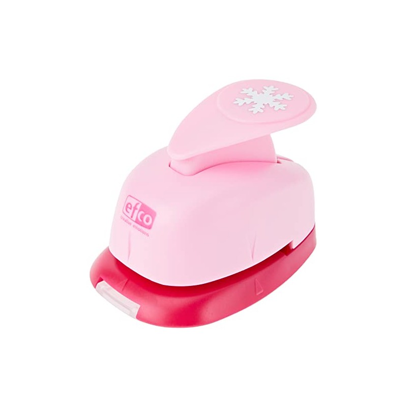 efco 1790059 Punch S, Snowflake Motif Punch, Core: Metal, Pink,