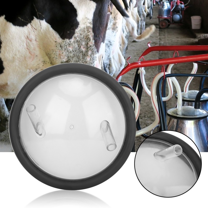 Plastic Transparent Milk Bucket Lid And Gasket For Milking Machine