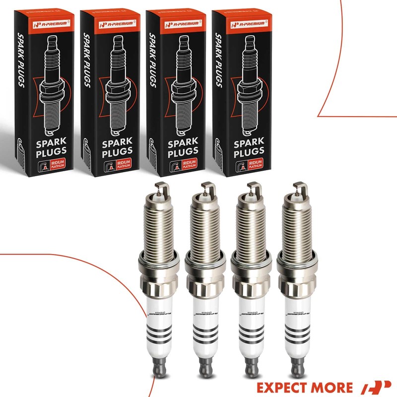 A-Premium Iridium Platinum Spark Plugs Compatible with Mini Cooper 2007-2015,