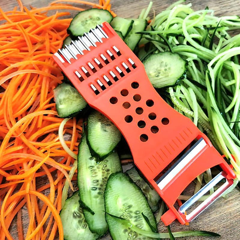 2Pcs handheld Plastic Multifunction Kitchen Peeler Grater Slicer Tool,for Vegetable,Fruit,Cucumber,Potato,Carrots,Cheese,Chef