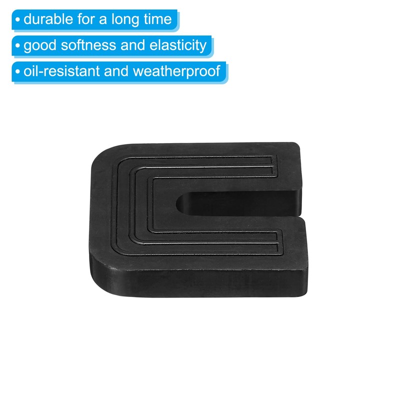 PATIKIL Rubber Buffers, Pack of 4 U-shaped Anti-Vibration Pads, 1.97