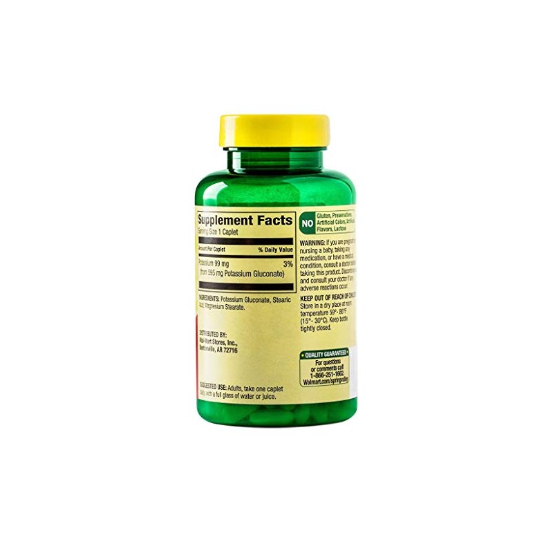 Potassium Caplets for Heart, Nerve & Muscle Function