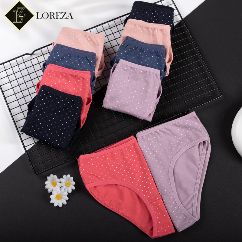 LOREZA ® Pack of 10 Girls' Cotton Briefs Various Designs