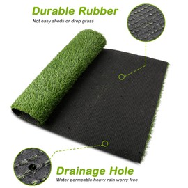 Artificial Grass, 51" x 26" Dog Pee Pads, Professional Dog Potty Training Rug, Grass Mat with Drainage Holes, Pet Turf Indoor Outdoor Flooring Fake Grass Doormat