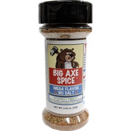 Big Axe Spice ORIGINAL MEGA FLAVOR SALT FREE 18 Herbs and Spices All Purpose Seasoning, Potassium Free, Gluten Free, Sugar Free, Preservative Free