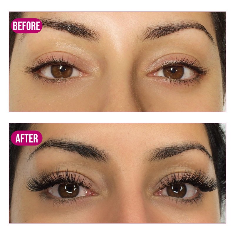 FADVAN 3D W-Shaped Volume Eyelashes, 0.07D Curl, Mixed 8-14 mm