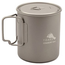 TOAKS POT-750 12708 Titanium Pot, Outdoor Camping, 25.4 fl oz (750 ml), Genuine Japanese Product