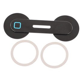 Operitacx Magnetic Aluminum Alloy Phone Holder Compact Cellphone Stand for Laptop Desk Use Portable Scratch Mount for Video Chat Gaming Work and Study Suitable for Car and Home Settings