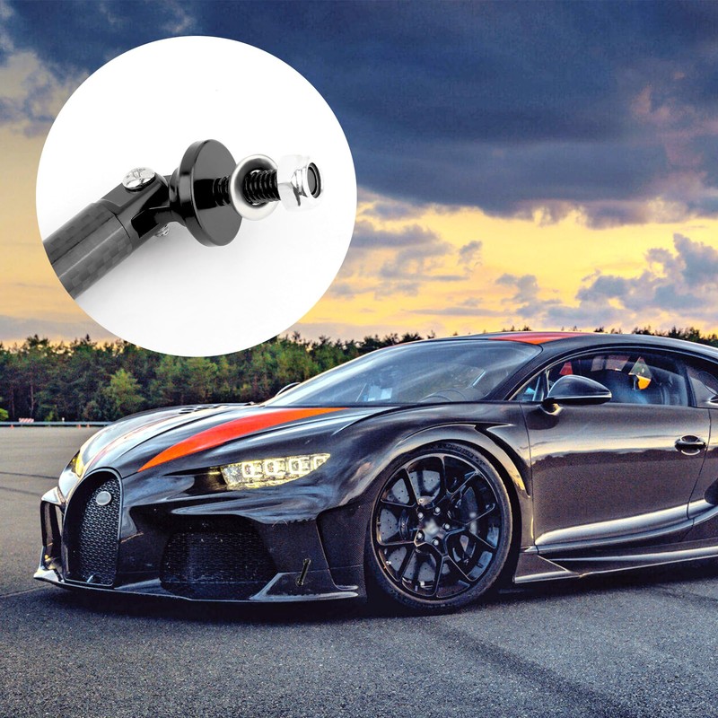 2PCS Bumper Quick Release Fasteners,Carbon Fiber Adjustable Quick Release Bumper