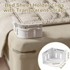 TAGMEIU 4 Pcs Bed Sheet Holder Clips, Mattress Sheet Fasteners