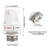 2Pcs Thermostatic Radiator Valve Head, M30 X 1.5 TRV Radiator