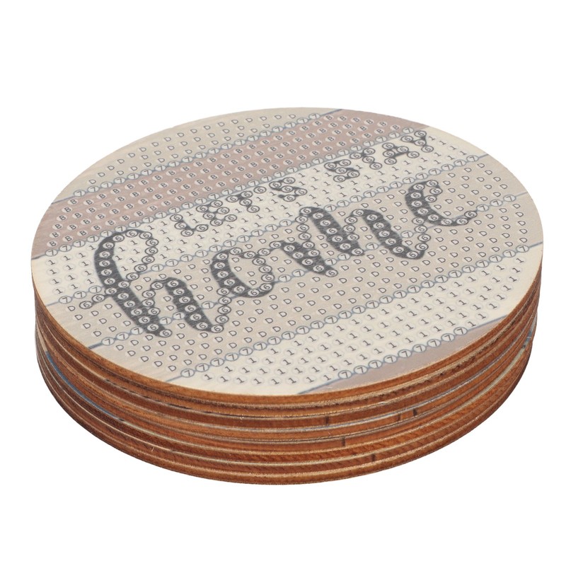 8Pcs Rhinestone Painting Coasters Assorted Style Strong Stickiness Odourless Coaster
