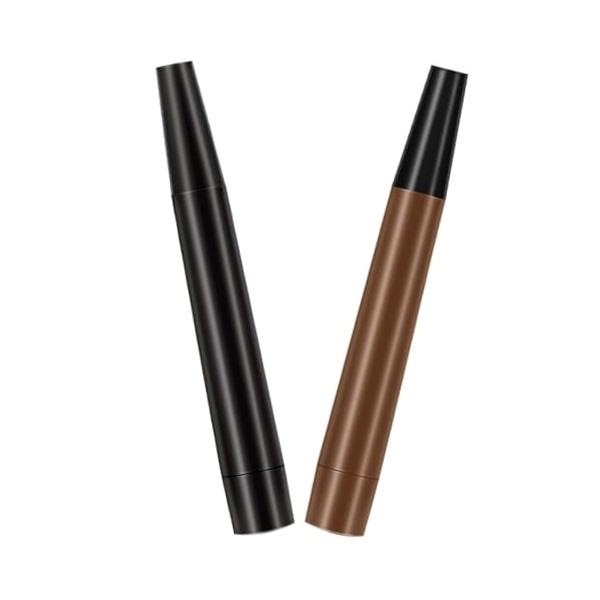 2pcs Microblade Eyebrow and Beard Pens Dual-use Fork Tip Pencils